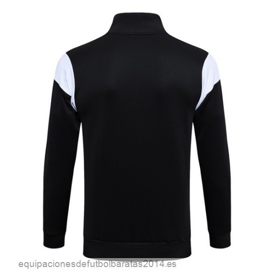 Nuevo Ropa Deportiva Con Cremallera Larga AC Milan 23/24 Negro Blanco Rojo Baratas